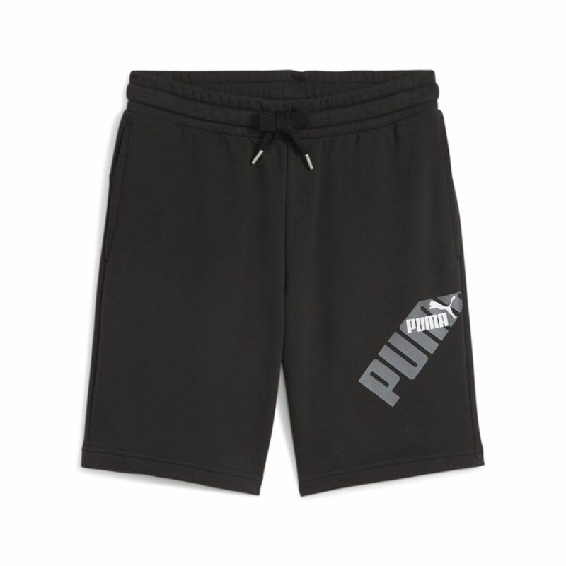 Short de Sport Puma Power Graphic Noir