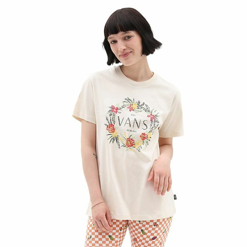 T-shirt à manches courtes femme Vans Wreath Of Flowers Bff Tee-B