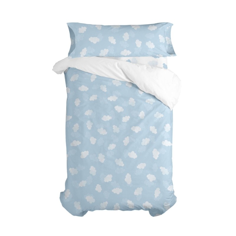 Parure de couette HappyFriday Basic Kids Bleu Lit 1 persone 2 Pièces