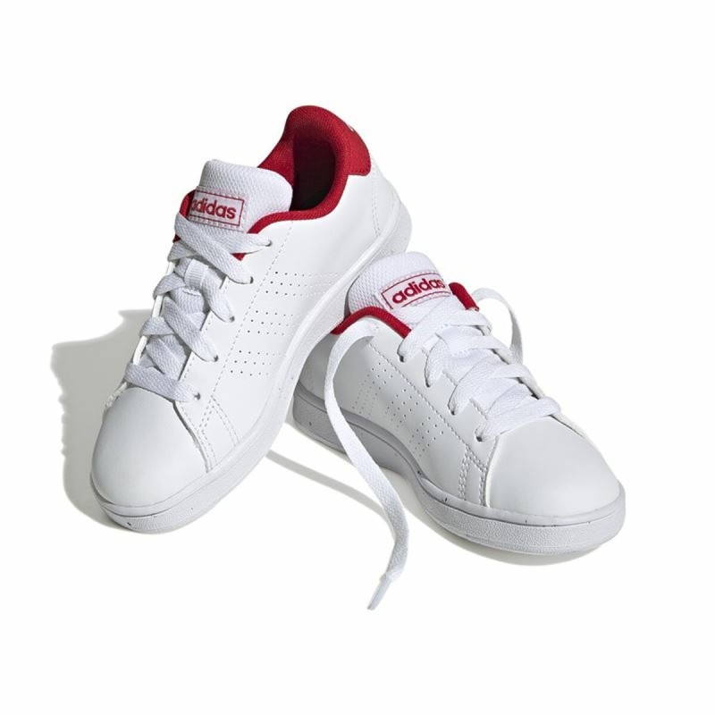 Chaussures de Tennis pour Enfants Adidas Advantage Blanc