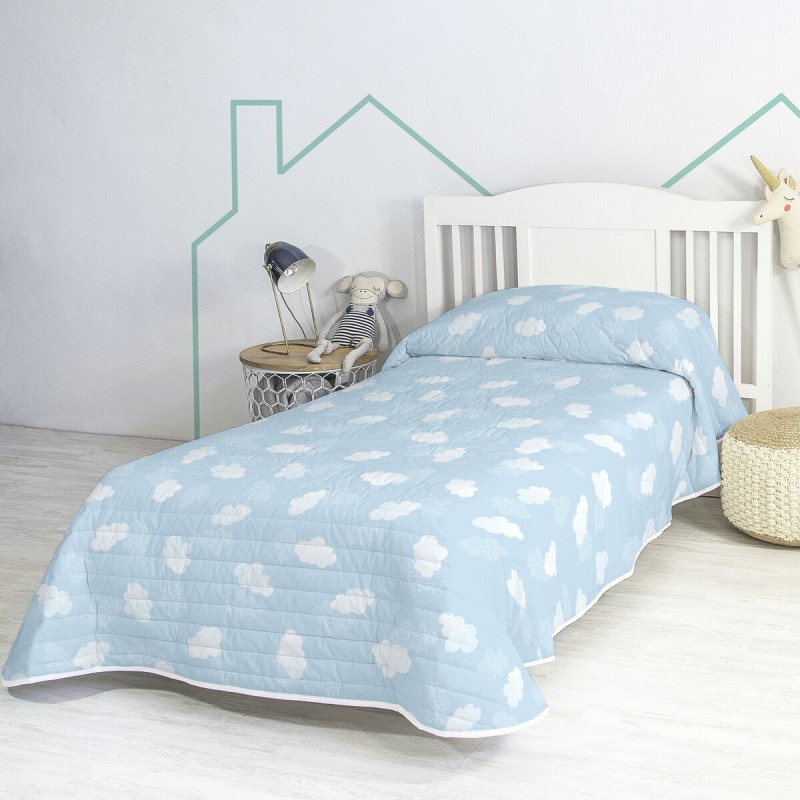 Couvre-lit HappyFriday BASIC KIDS Bleu 200 x 260 cm