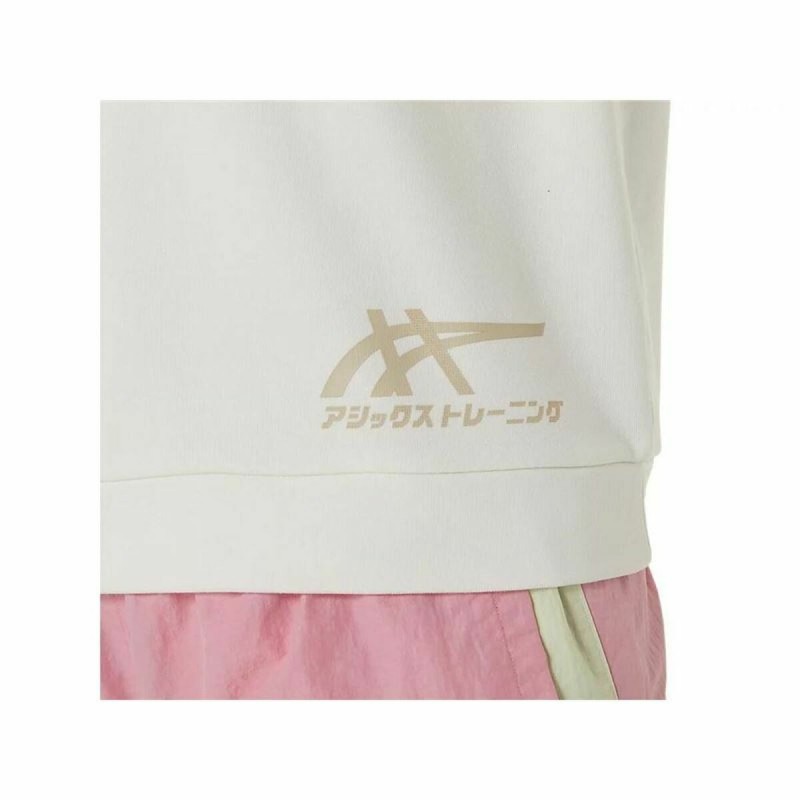 Sweat sans capuche femme Asics Tiger Blanc