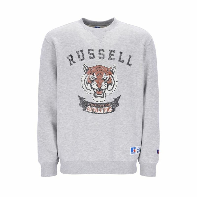 Sweat sans capuche homme Russell Athletic Honus Gris clair