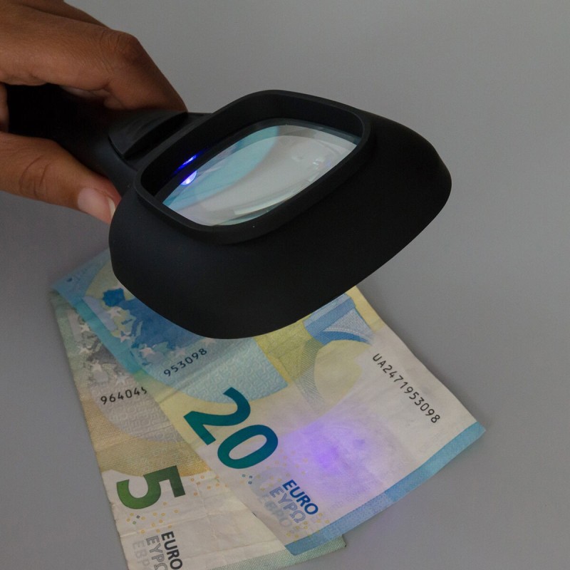 Loupe avec Lumière LED et Ultraviolette Magiolet InnovaGoods