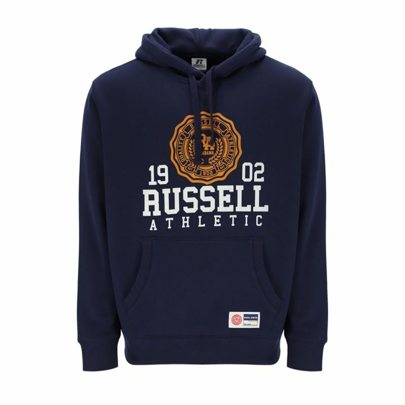 Sweat à capuche homme Russell Athletic Ath 1902 Blue marine