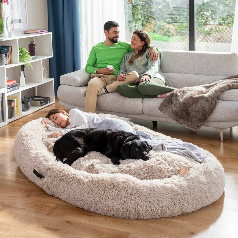 Lit de Chien pour Humains | Human Dog Bed XXL InnovaGoods Beige