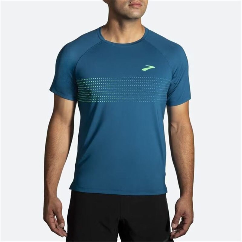 T-shirt à manches courtes homme Brooks Atmosphere  2.0 Cyan