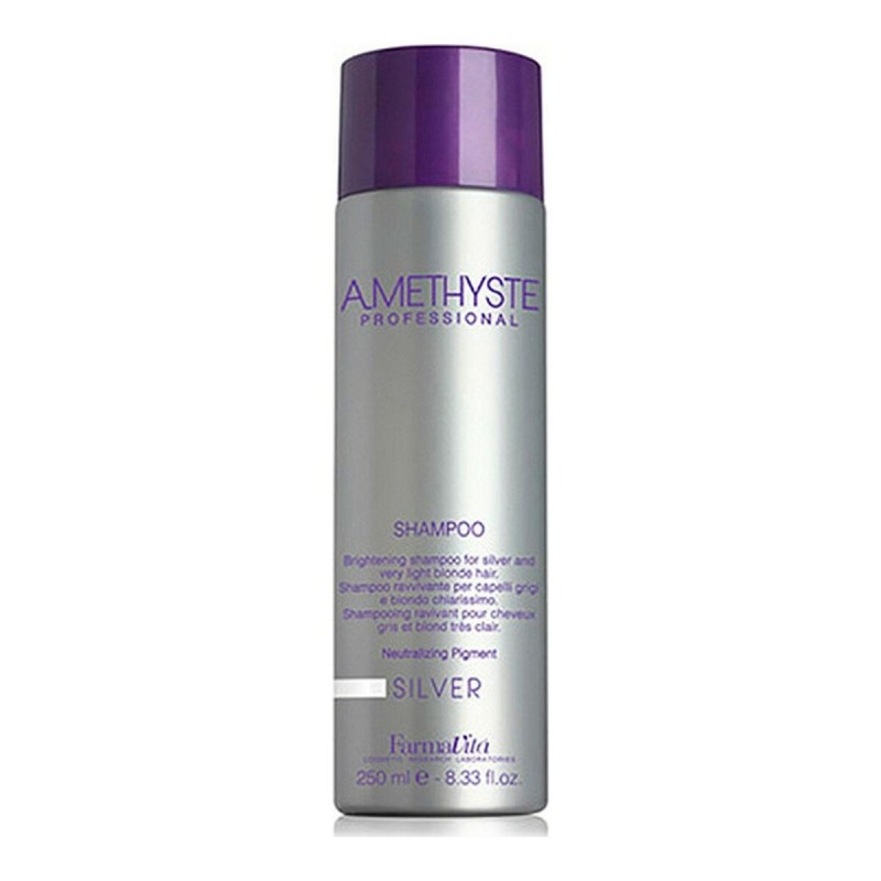 Shampooing pour Cheveux blonds ou gris Amethyste Silver Farmavita