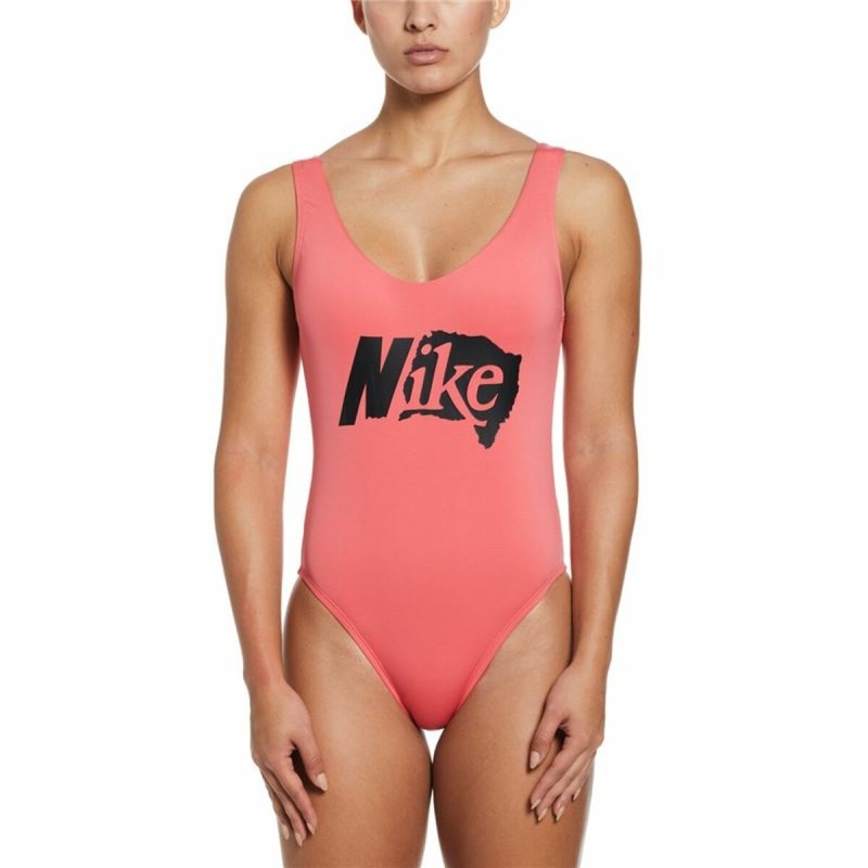 Maillot de bain femme Nike  U-Back Corail