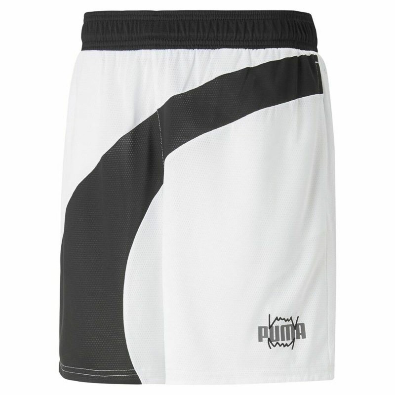 Short de Basket pour Homme Puma Flare  Blanc