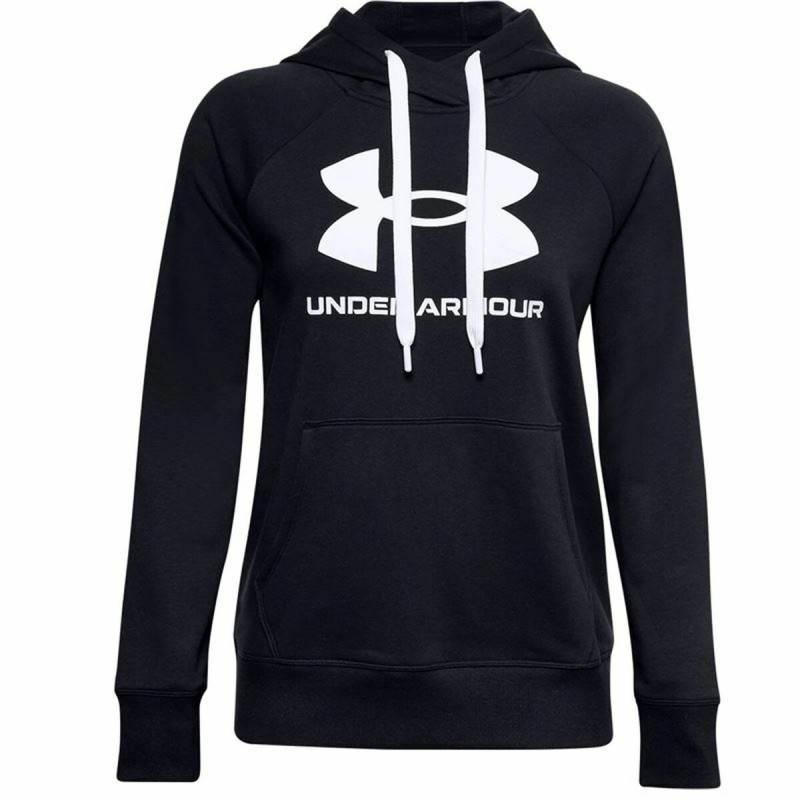 Sweat à capuche femme Under Armour Rival Fleece Noir