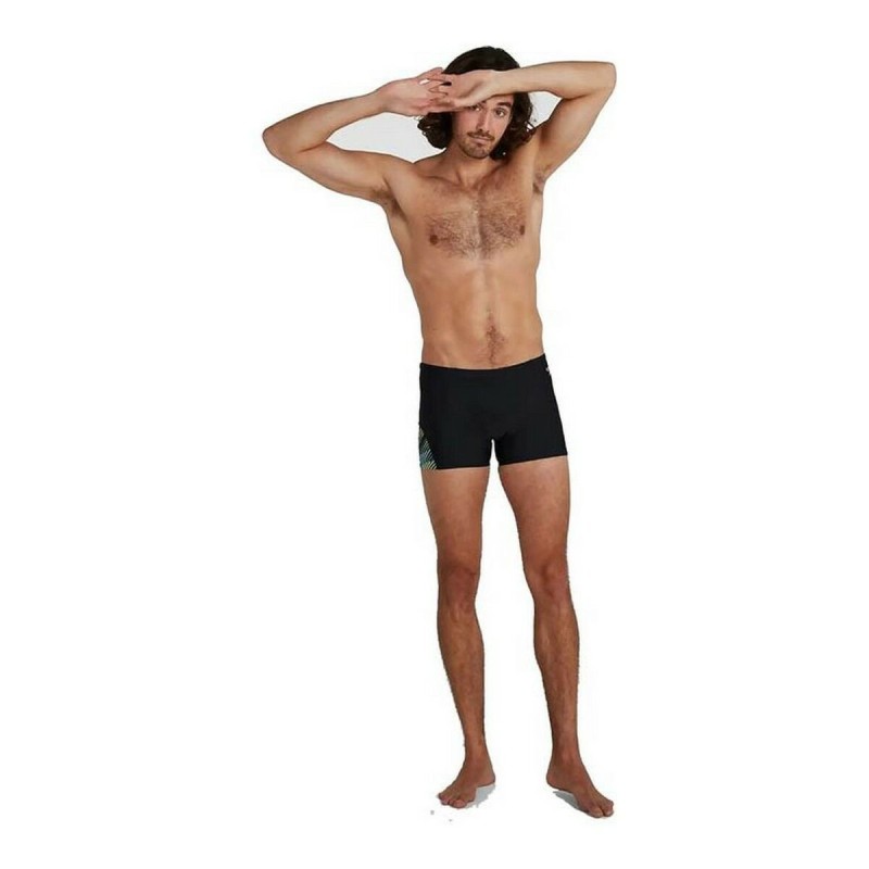 Maillot de bain homme Speedo Allover V-Cut Aquashort Noir