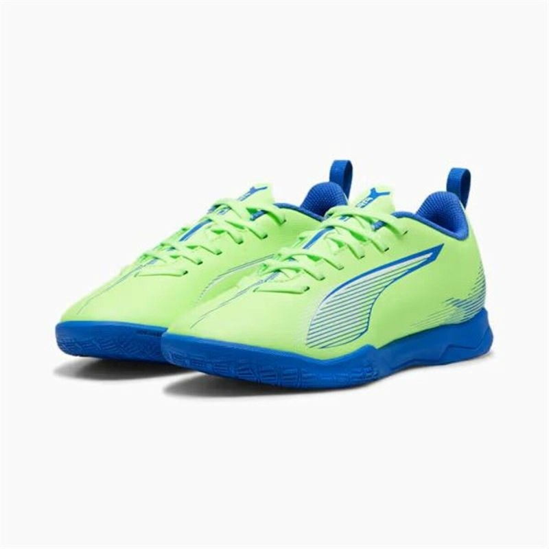 Chaussures de Futsal pour Enfants Puma Ultra 5 Play It Vert