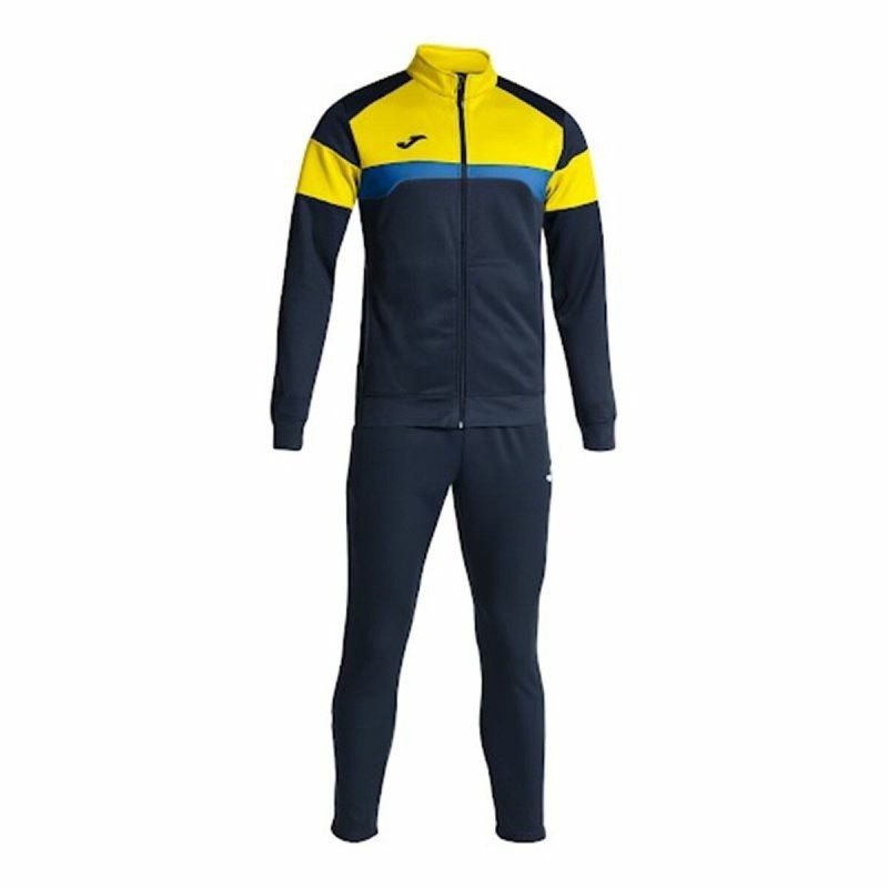 Survêtement pour Adultes Joma Sport Danubio III Jaune Blue marine Homme 2 Pièces