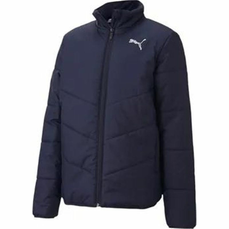 Veste de Sport pour Enfants Puma Padded Bleu Blue marine