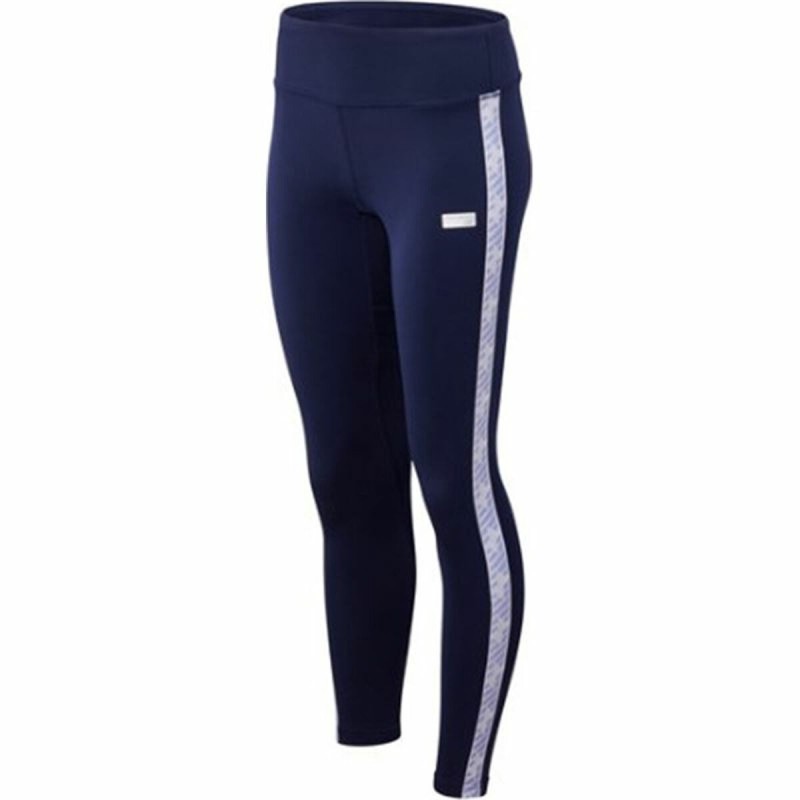 Leggings de Sport pour Femmes New Balance Athletics Classic Bleu foncé