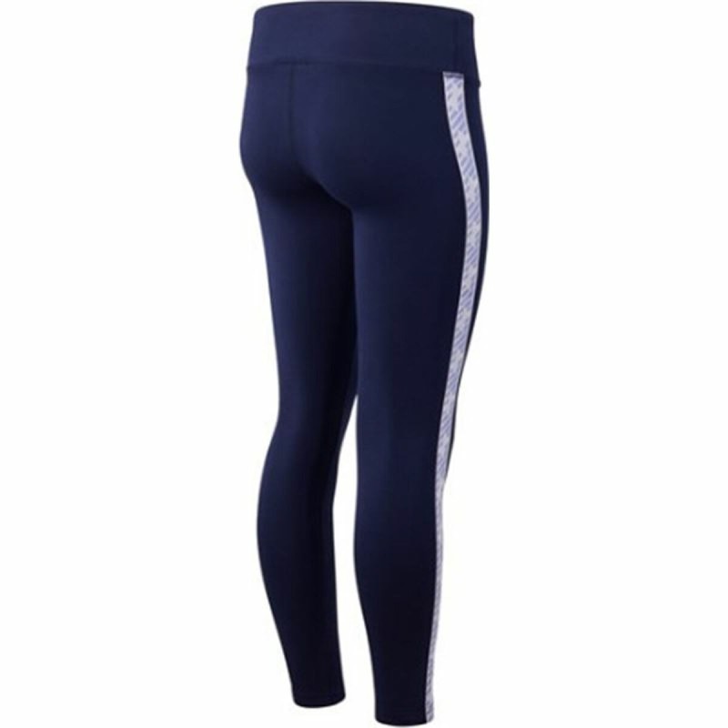 Leggings de Sport pour Femmes New Balance Athletics Classic Bleu foncé