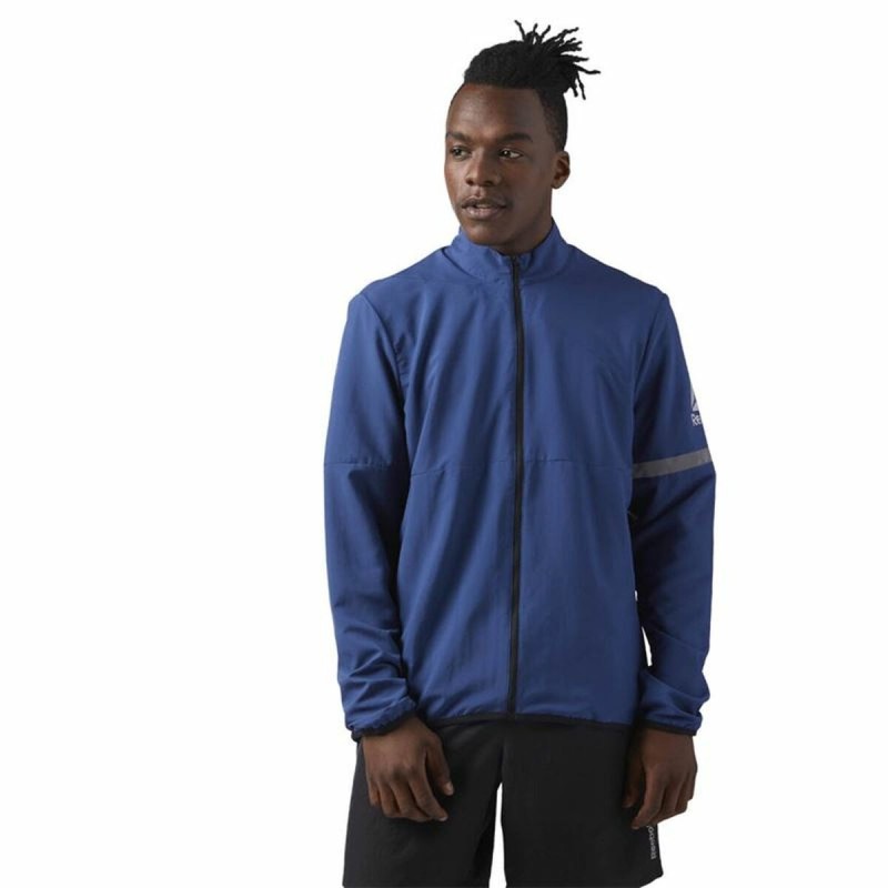 Veste de Sport pour Homme Reebok Run Woven Bleu foncé