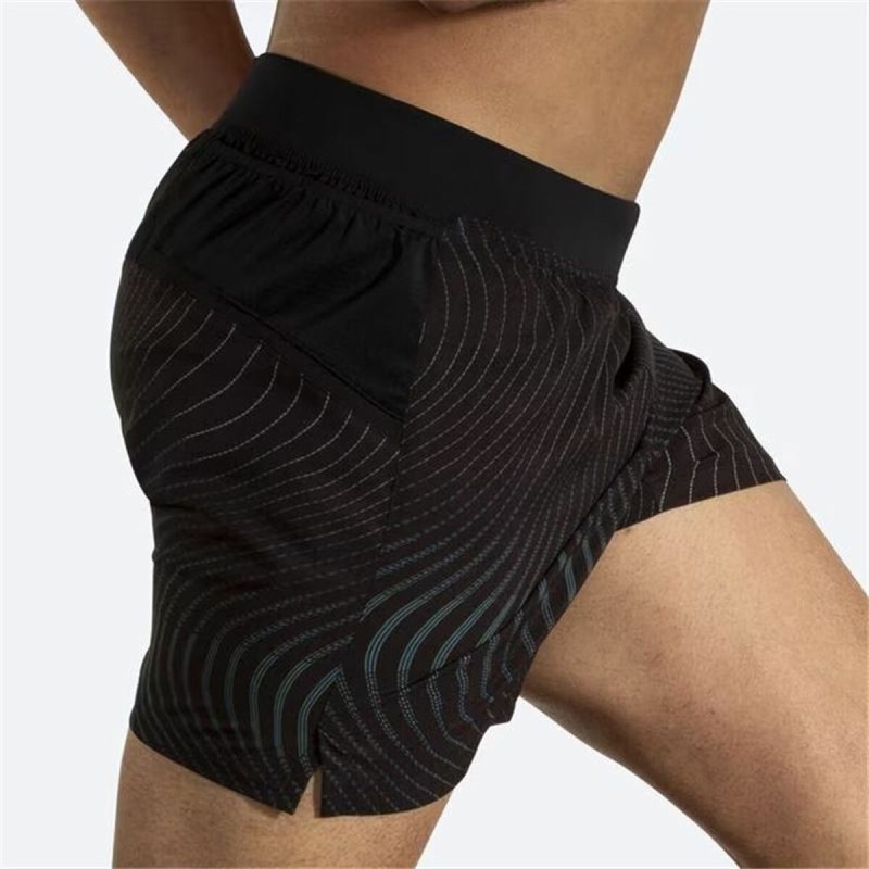 Short de Sport pour Homme Brooks Sherpa 5" Noir