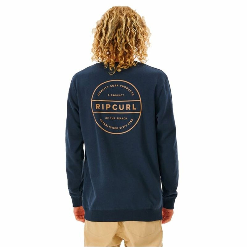 Sweat sans capuche homme Rip Curl Re Entry Crew Blue marine