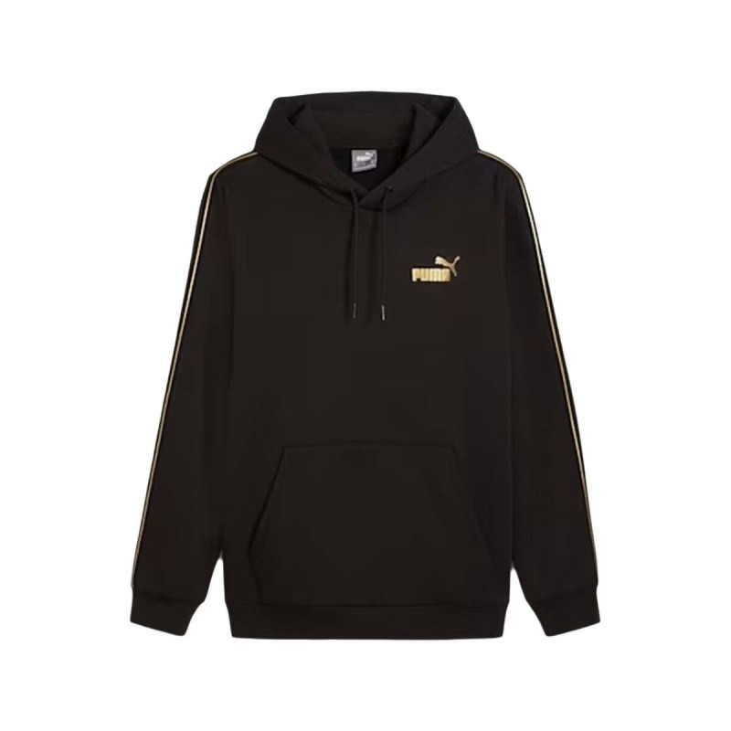 Sweat à capuche homme Puma Ess Tape Minimal Gold Fl Noir