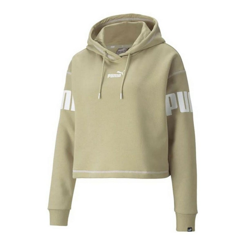 Sweat à capuche femme Puma Power Hoodie Fl Beige