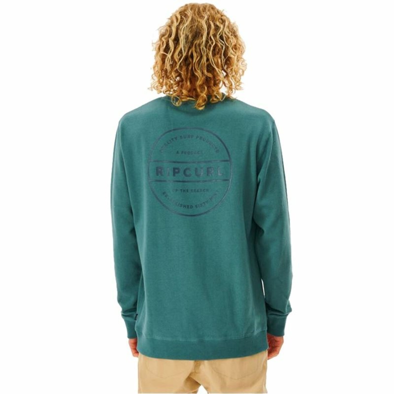 Sweat sans capuche homme Rip Curl Re Entry Crew Bleu