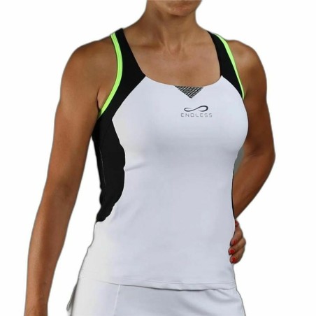 Maillot de Corps de Sport à Manches Coupe Endless Starlett Blanc