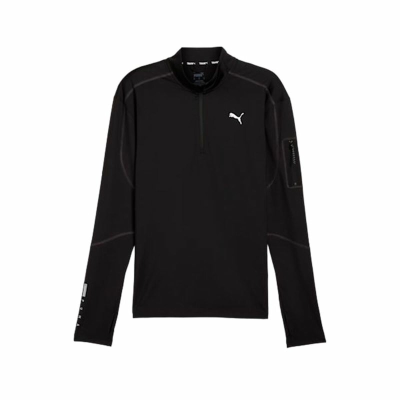 Sweat sans capuche homme Puma Flex 1/4 Zip Noir