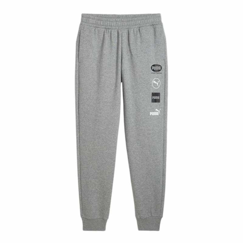 Pantalon de Survêtement pour Adultes Puma Power Graphic Sweatpants Gris Homme