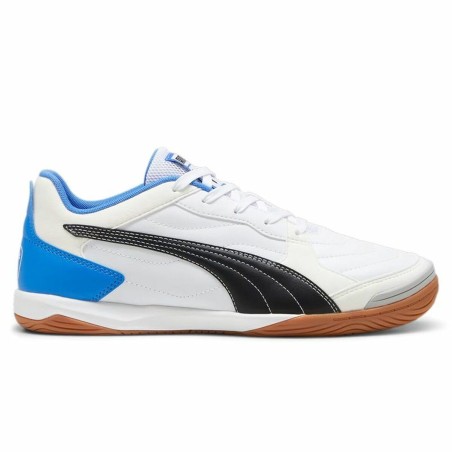 Chaussures de Futsal pour Adultes Puma Pressing Iv Blanc Bleu