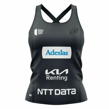 Maillot de Corps sans Manches pour Femme Bullpadel Orlas Gemma Triay  Padel Noir