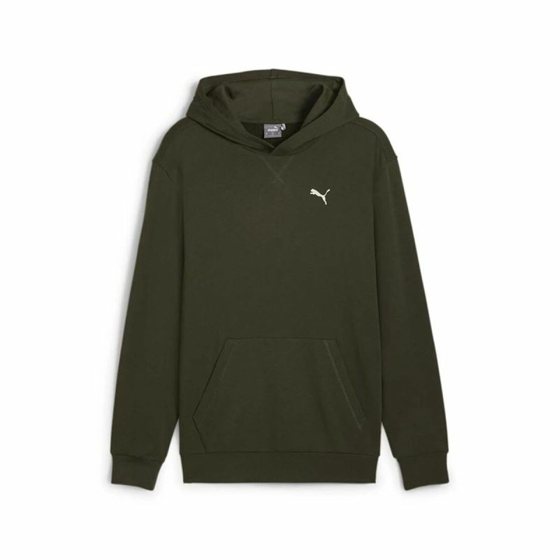 Sweat à capuche homme Puma Olive