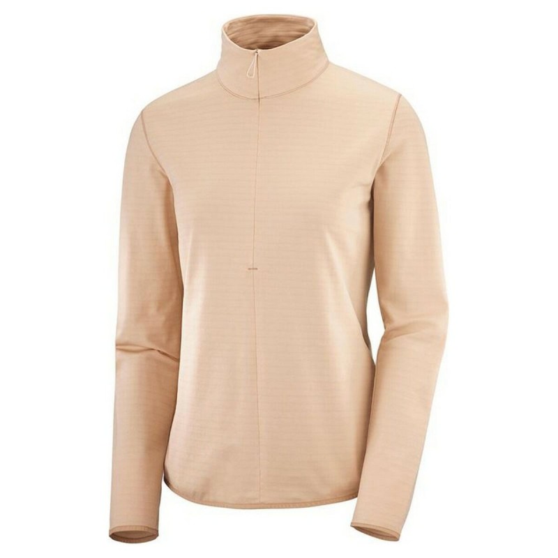 Veste de Sport pour Femme Salomon Outrack Half Zip Mid Rose