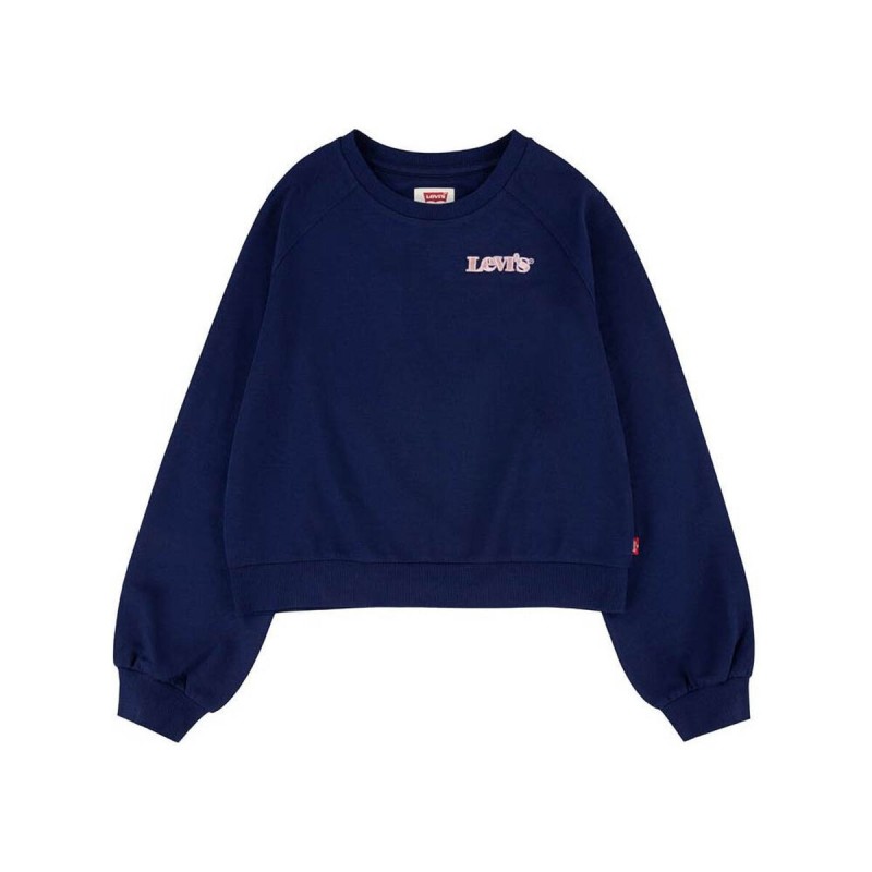 Sweat-shirt Enfant Levi's Benchwarmer Bleu foncé