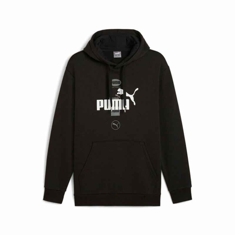 Sweat à capuche homme Puma Puma Power Graphic Noir