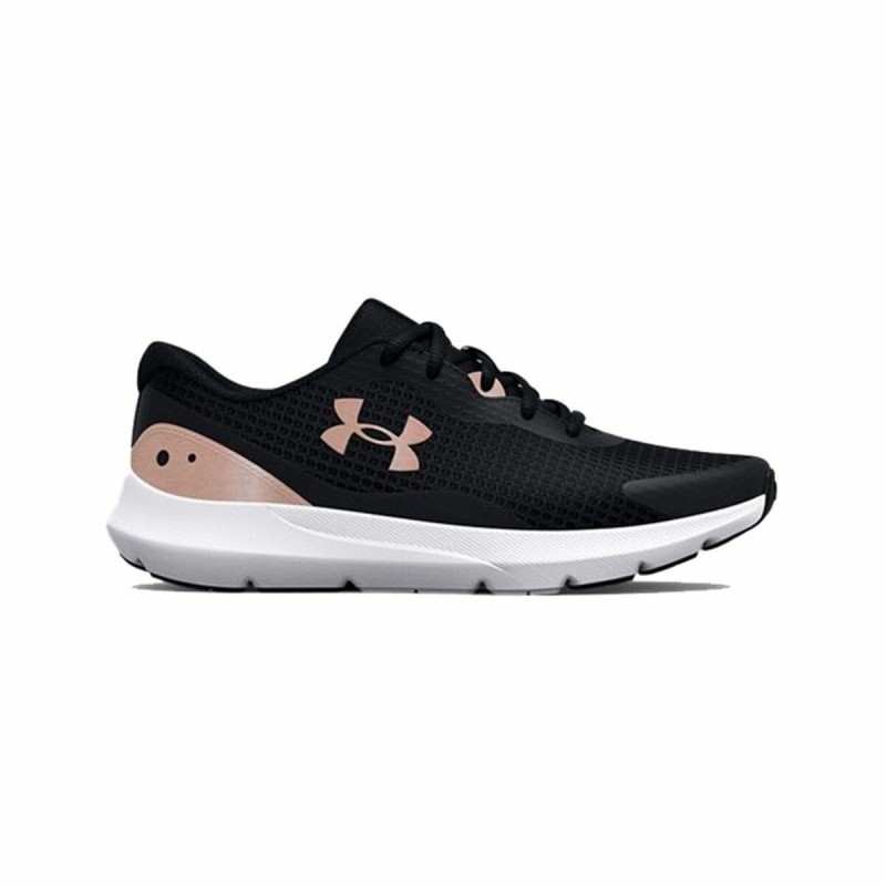 Chaussures de sport pour femme Under Armour Surge 3 Gris Noir Femme