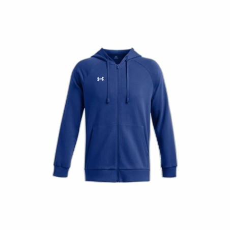 Sweat à capuche homme Under Armour Rival Fleece Fz Bleu