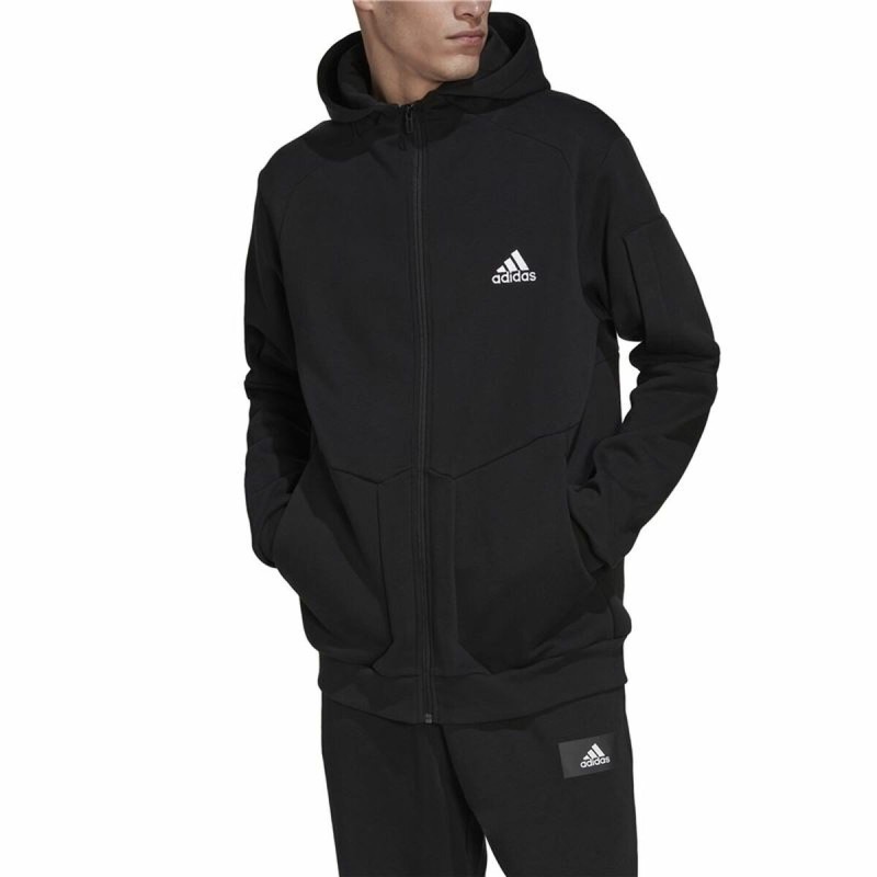 Sweat à capuche homme Adidas Essentials For Gameday Noir