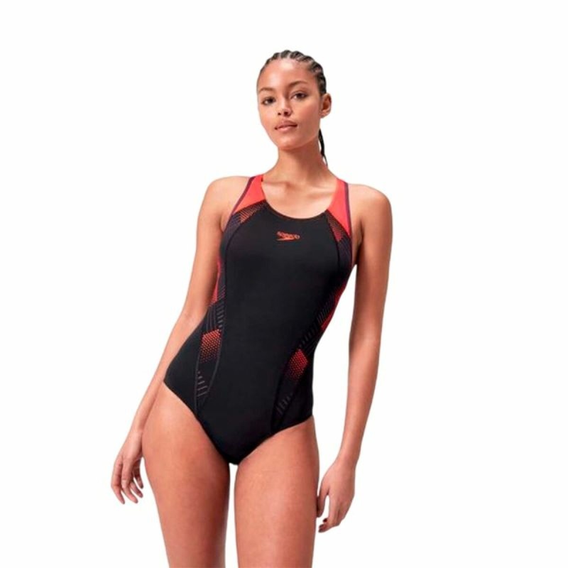 Maillot de bain femme Speedo Placement Laneback Noir