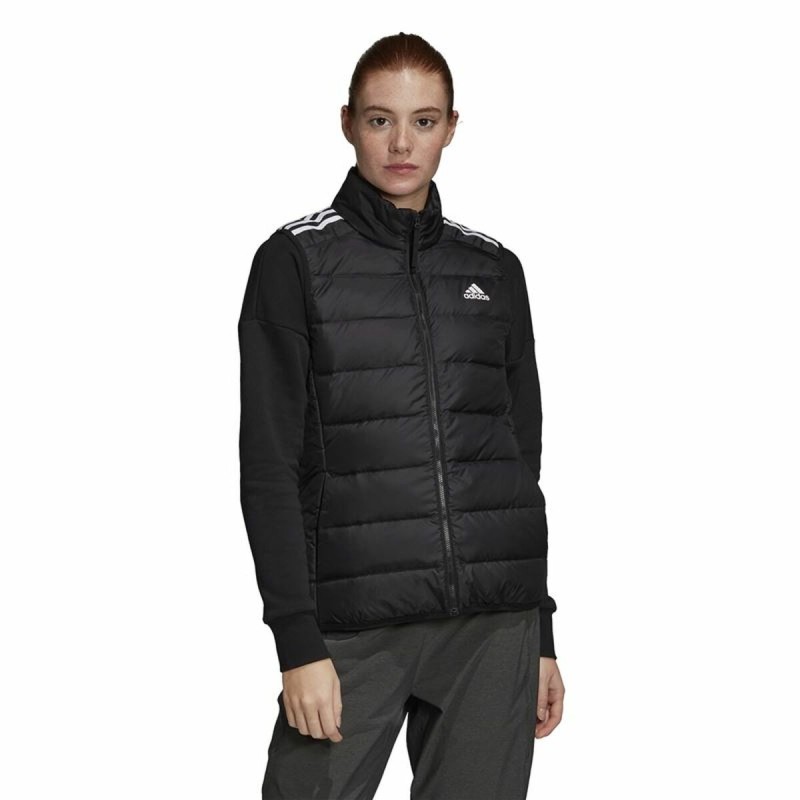 Veste de Sport pour Femme Adidas Ess Down Blanc Noir Gilet