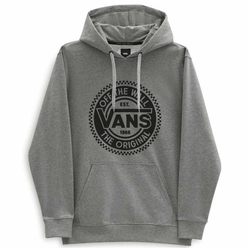 Sweat à capuche homme Vans Big Chest Lock Up Gris clair