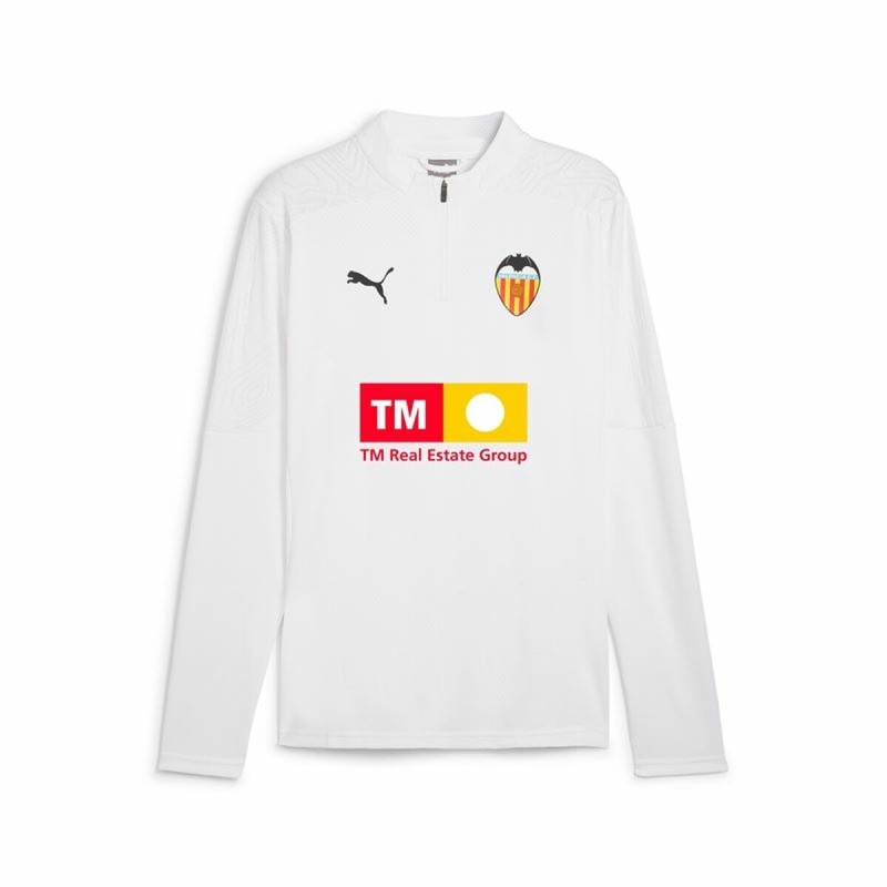 Sweat-shirt d'Entraînement pour Adultes Puma Valencia C.F. Blanc