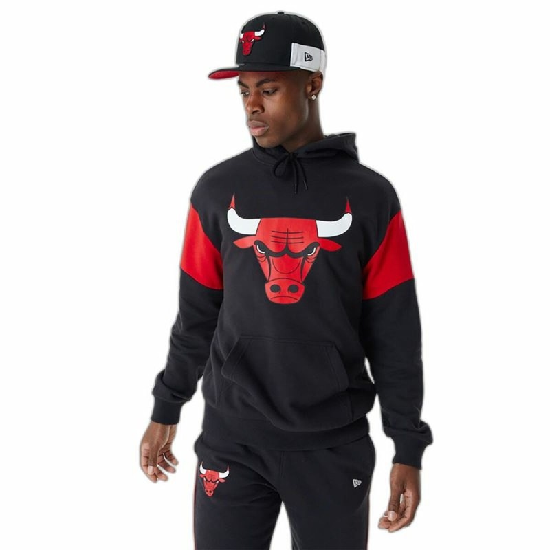 Sweat à capuche unisex New Era NBA Colour Insert Chicago Bulls Noir