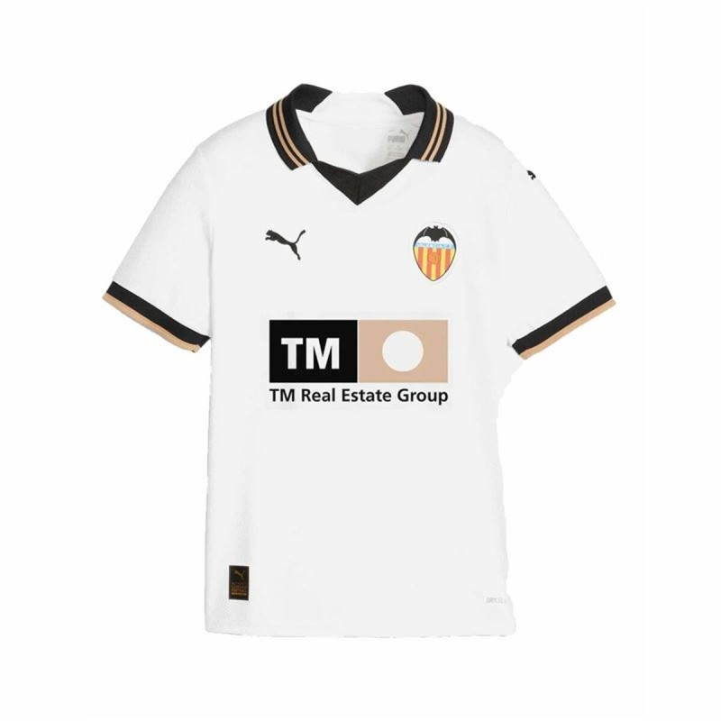 Maillot de Football à Manches Courtes pour Enfants Puma Valencia.C.F Blanc