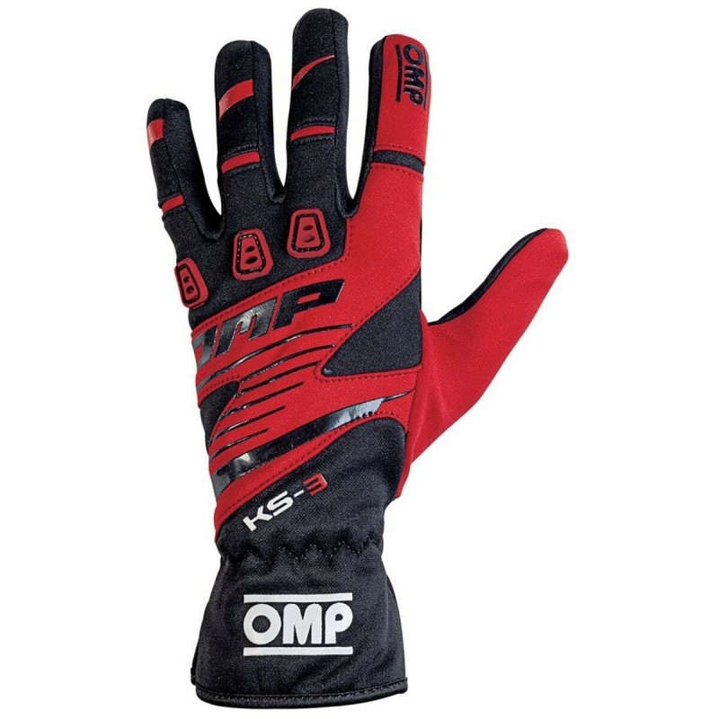 Gants de karting OMP KS-3 Rouge/Noir L