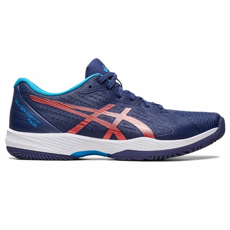 Chaussures de Padel pour Adultes Asics Solution Swift FF Bleu foncé Homme