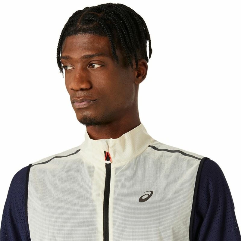 Gilet de Sport Unisexe Asics Metarun Packable Gilet Beige