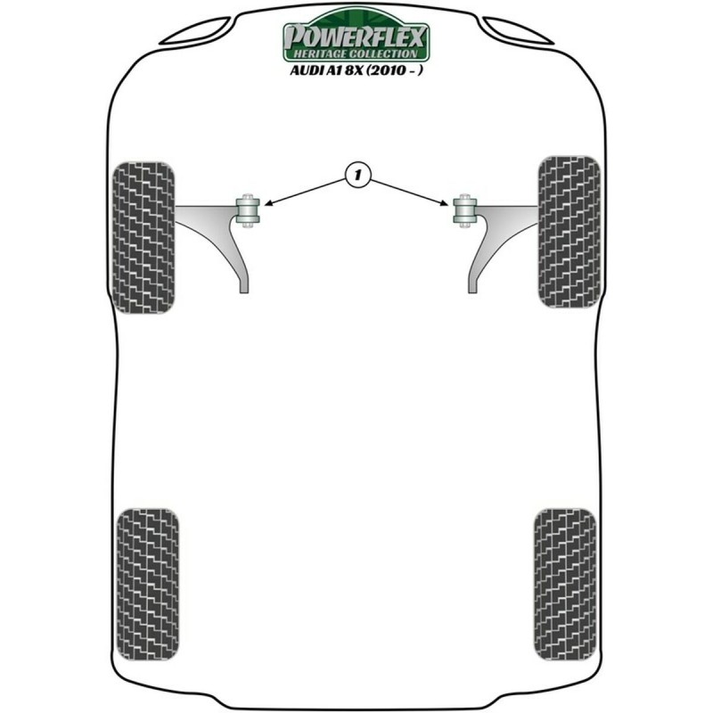 Silentblock Powerflex PFF85-620 Support moteur