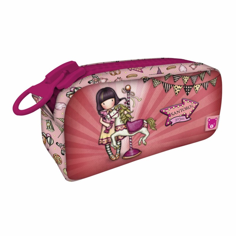 Trousse de Toilette Gorjuss Carousel Saumon 21.5 x 10.5 x 7 cm